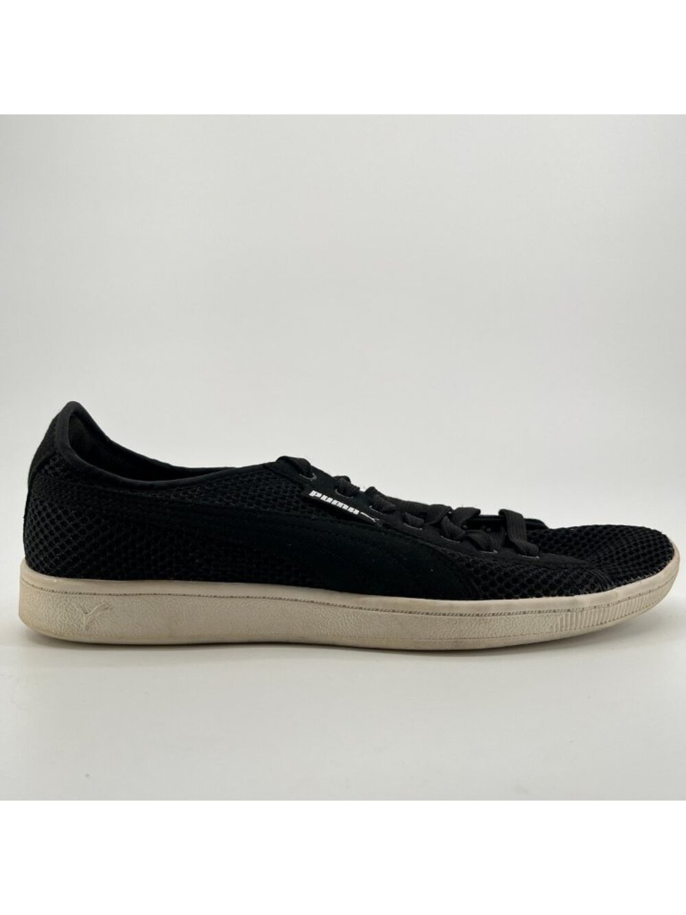 Puma Vikky Mesh Womens Size 10 Black White Athletic Running Shoes Sneakers
